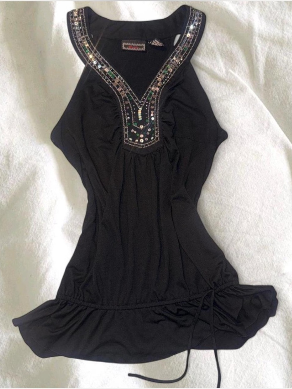 Vintage Y2K Bohemian Beaded Tank ✨